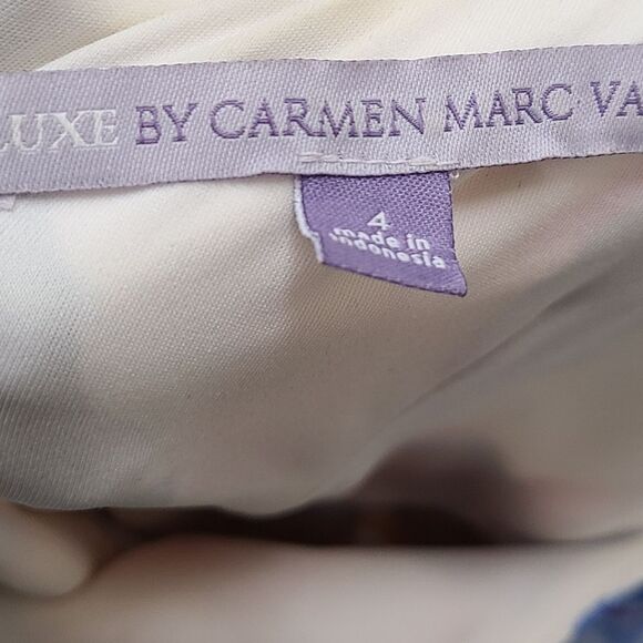 Carmen Marc Valvo Floral Dress size 4 - Picture 6 of 6